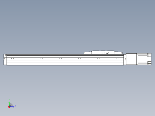 滚珠丝杠直线轴内置导轨TPA-GCR-120-1610C-L400-M-M40-N3左视缩略图