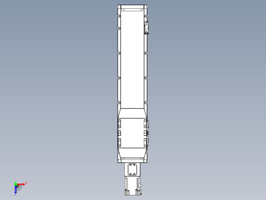 滚珠丝杠直线轴内置导轨TPA-GCR-120-1610C-L400-M-M40-N3俯视缩略图