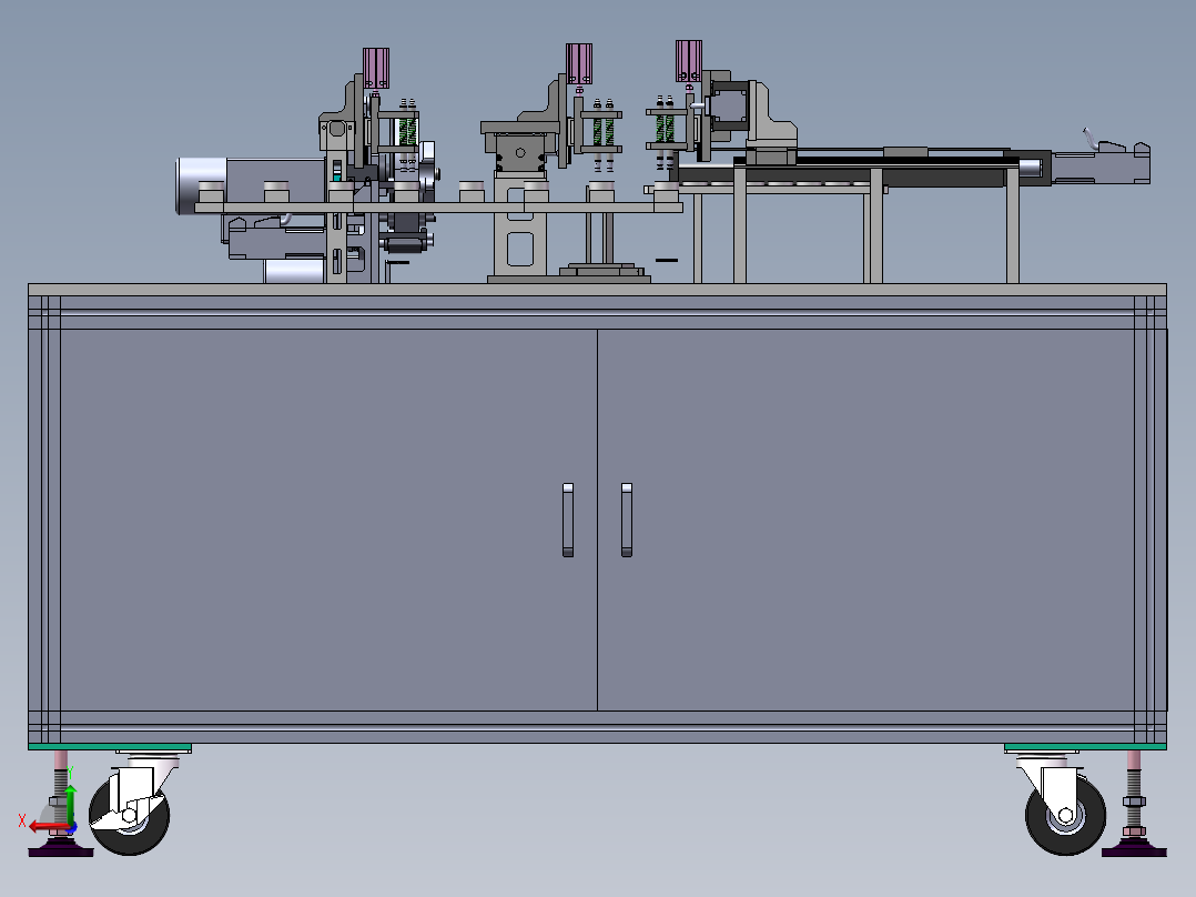 后盖组装贴合机(bom)sw17可编辑后视图