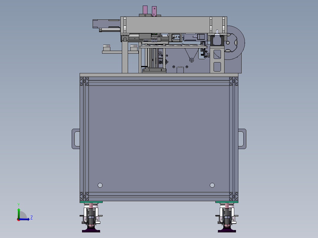 后盖组装贴合机(bom)sw17可编辑左视图