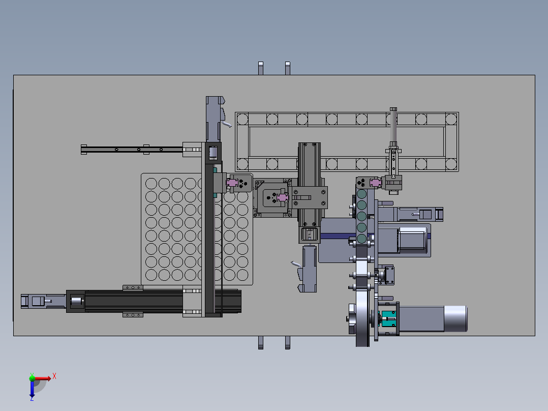后盖组装贴合机(bom)sw17可编辑俯视图