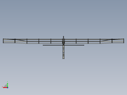Glider Model简易滑翔机结构3D图纸 STP格式后视缩略图