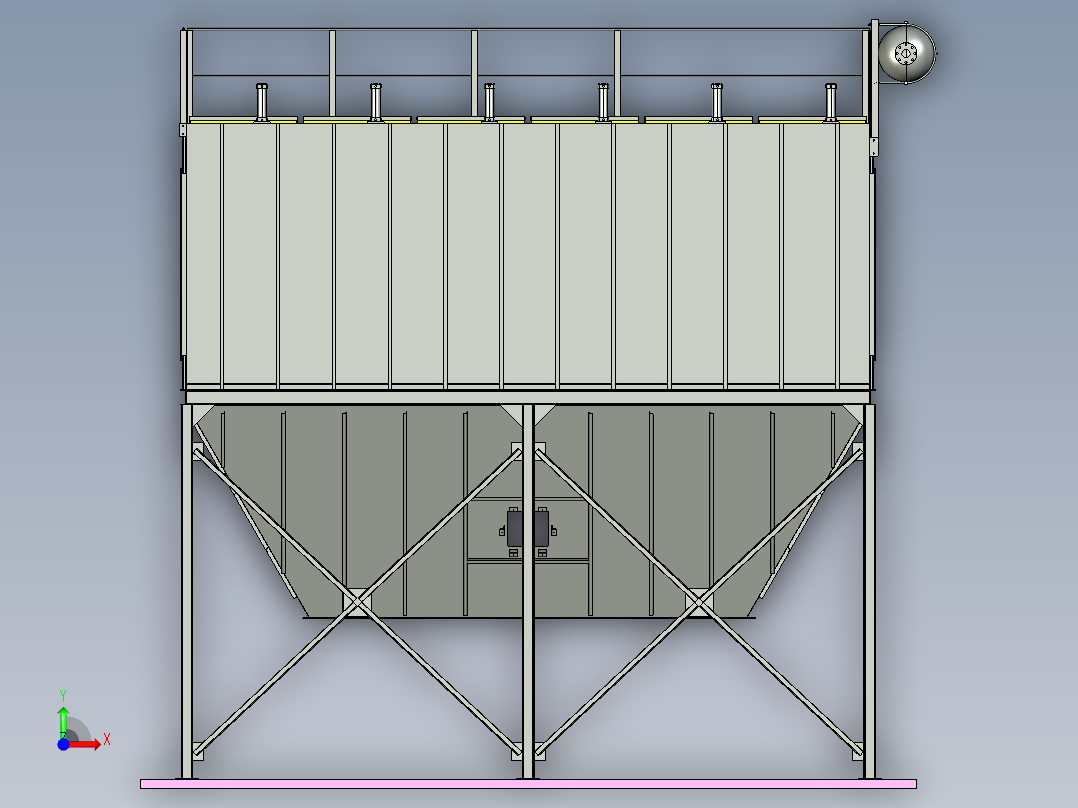 PPC96-6袋式除尘器前视图