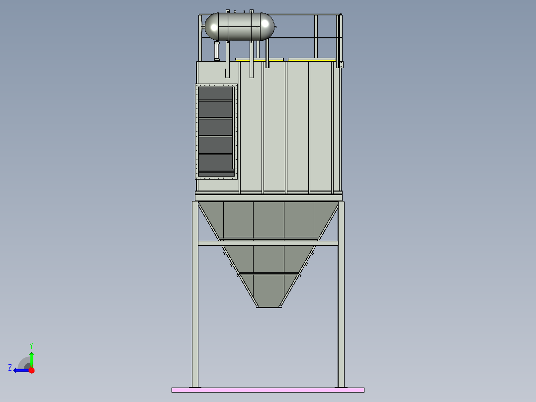 PPC96-6袋式除尘器右视图