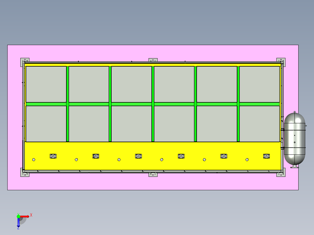 PPC96-6袋式除尘器俯视图