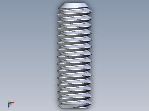 UNC 平头紧定螺钉-UNC SET SCREW 0.250 x0.750.STEP俯视缩略图