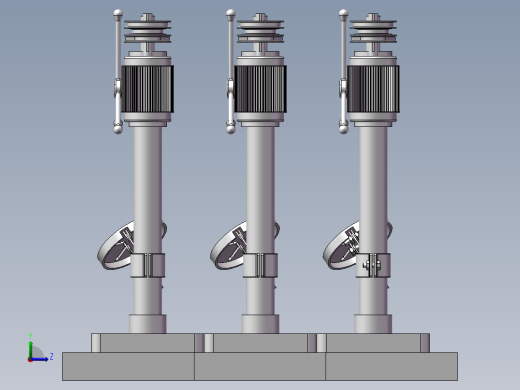 可调钻床5轴左视缩略图