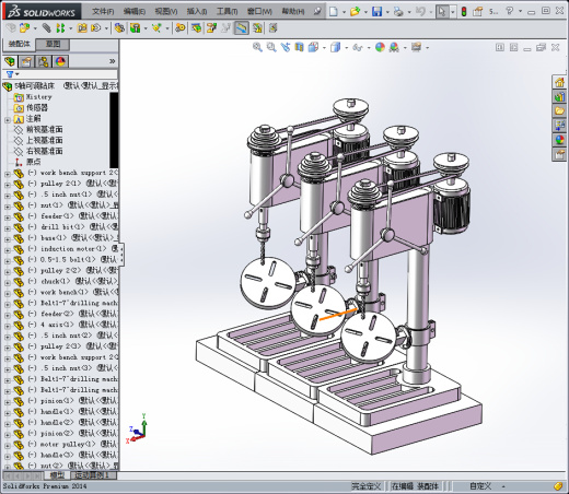 可调钻床5轴缩略图
