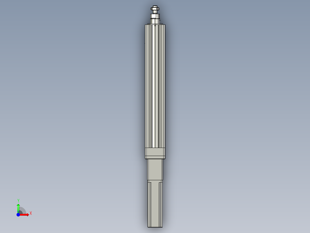 12VZ电动缸-VZ5-S200-BC前视图