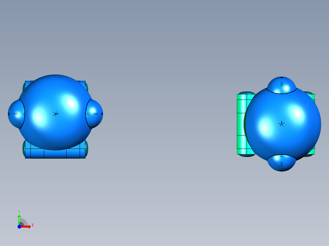 皮蛋娃娃（看护公仔）创意设计前视图