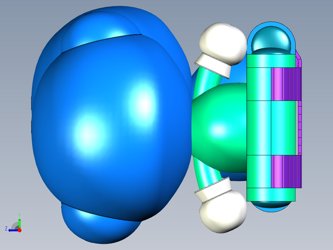 皮蛋娃娃（看护公仔）创意设计右视图