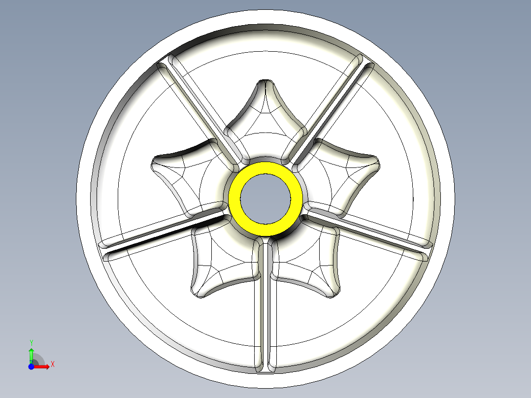 锚绞车--x_t stp前视图