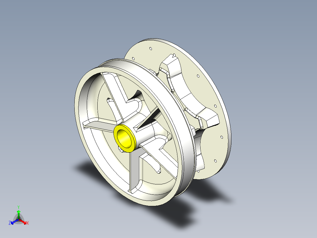 锚绞车--x_t stp正等轴测图