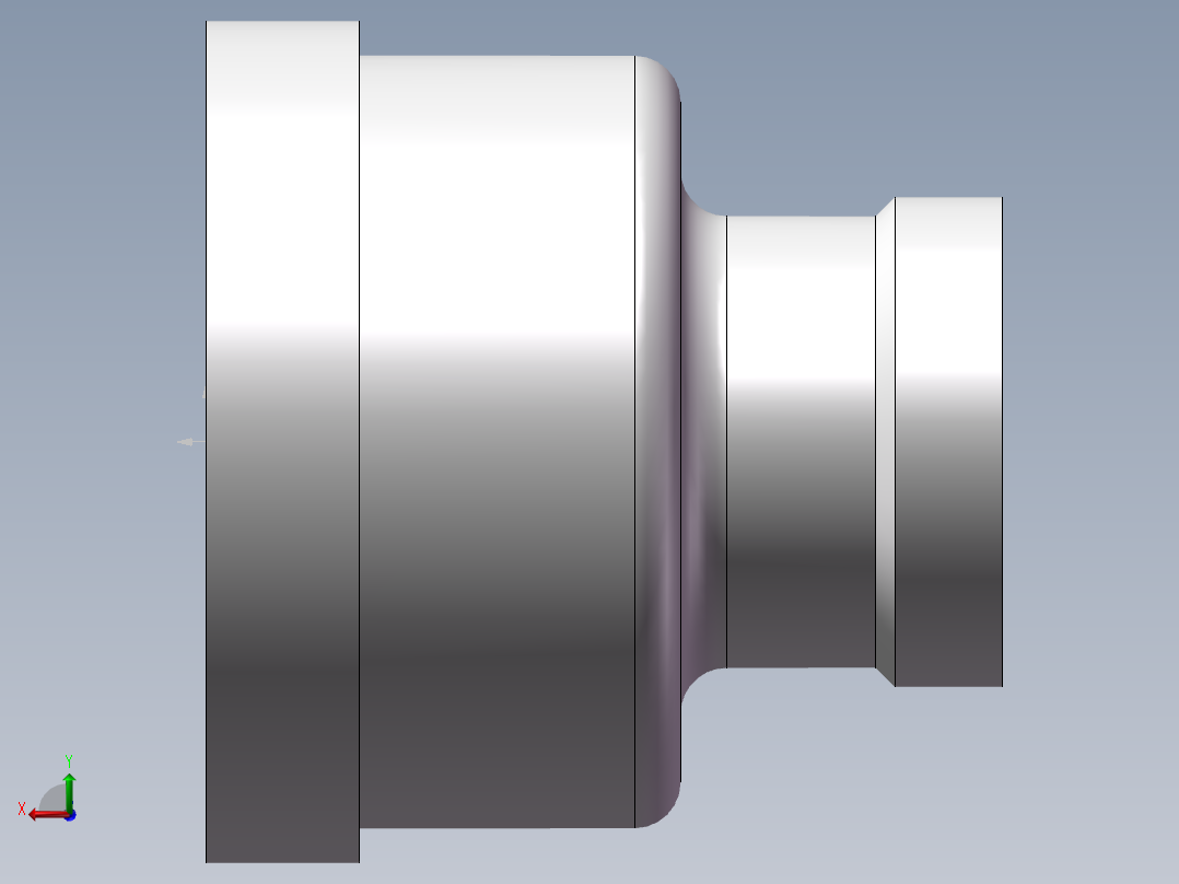 管箍-异径有边 DN40-DN20后视图