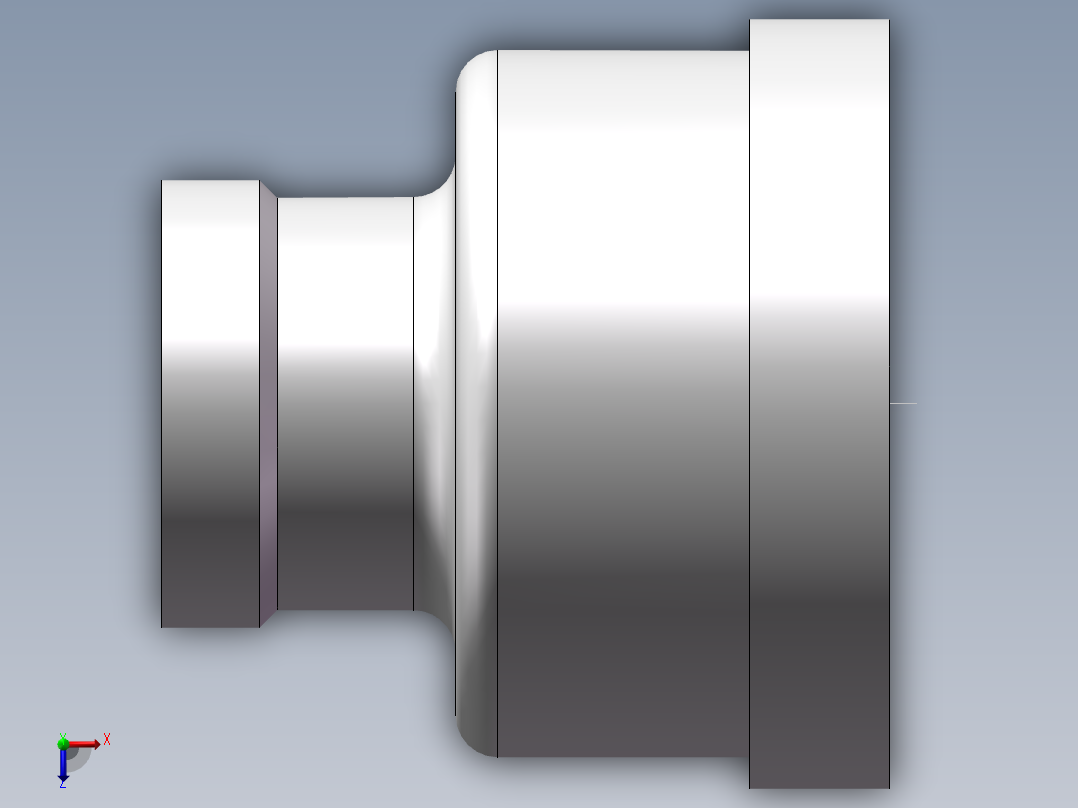 管箍-异径有边 DN40-DN20俯视图