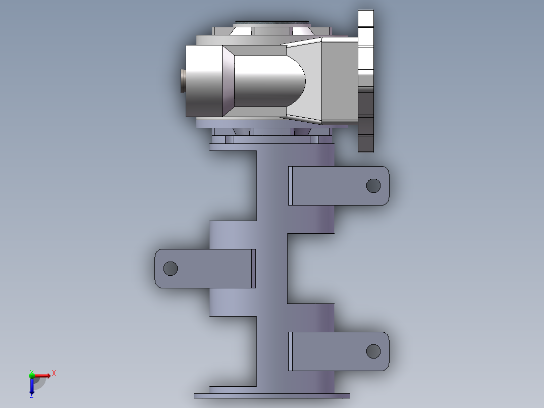 蜗轮蜗杆减速机俯视图