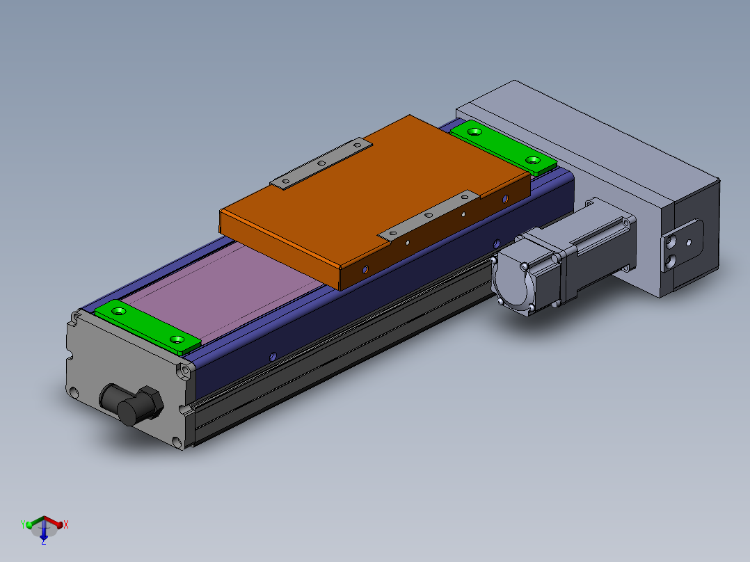 MCH丝杆全封闭MCH10-BR-100W主视图