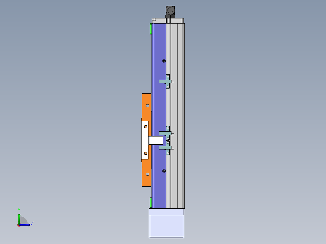 MCH丝杆全封闭MCH10-BR-100W左视图