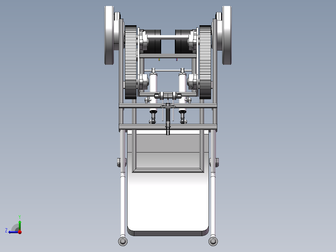 履带式轮椅右视图
