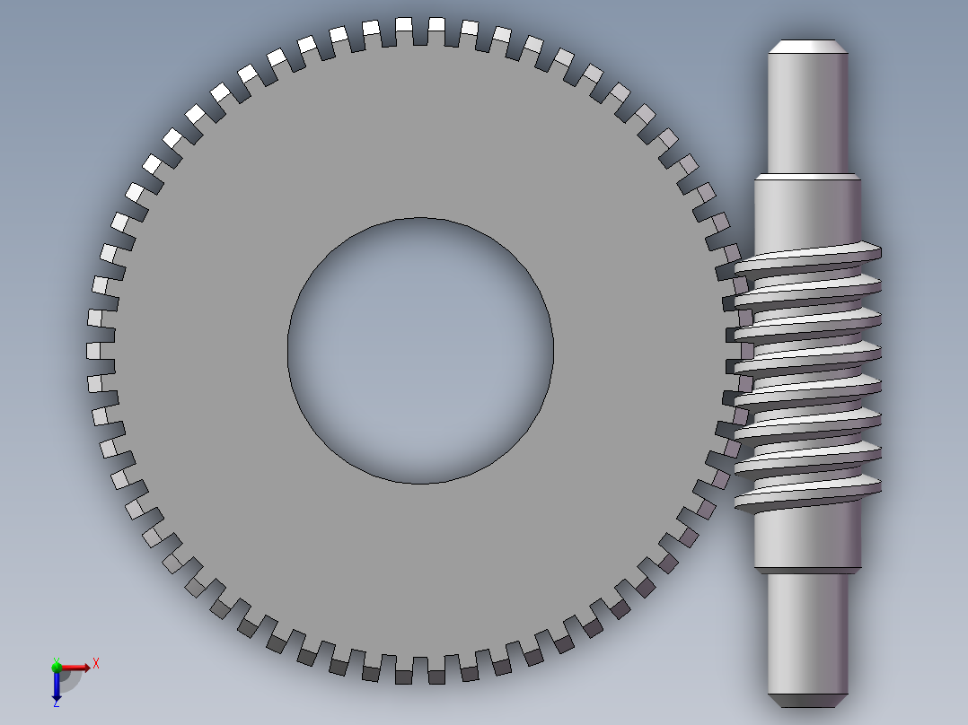 齿轮啮合 (129)俯视图