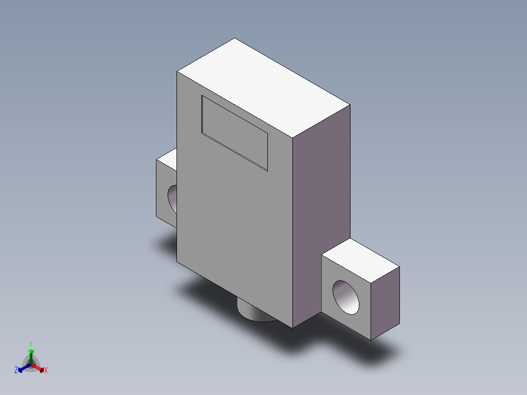 漫发射开关正等轴测图