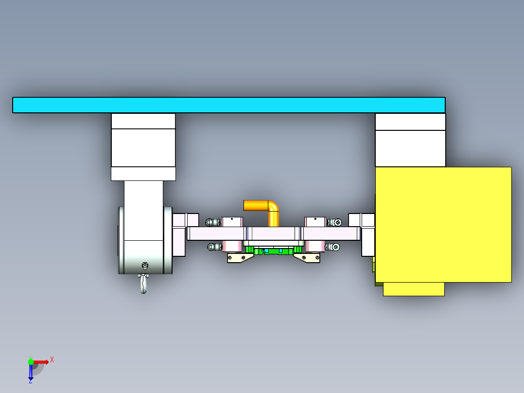 X3-笔记本CNC工装夹具三维模型CNC3-0729俯视图