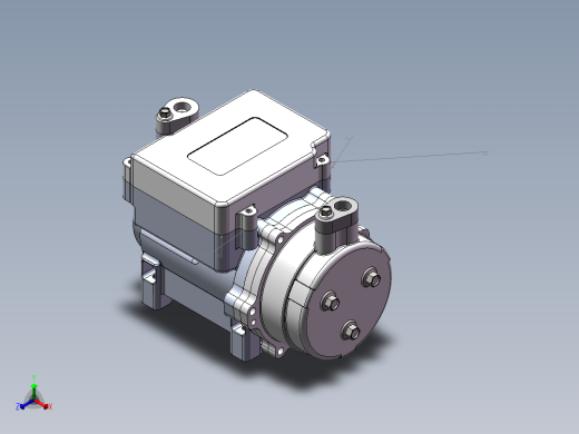 小型涡旋压缩泵正等轴测缩略图