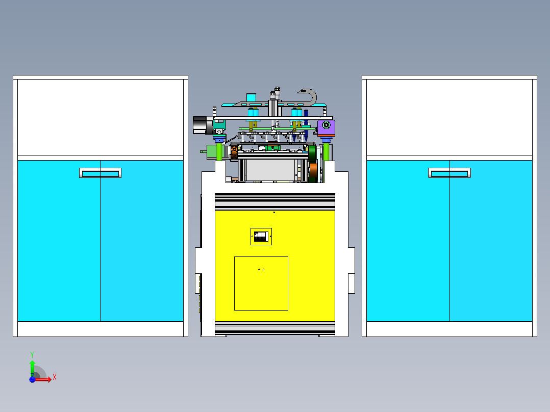 路由器驱动电路功能测试设备生产线sw17可编辑前视图