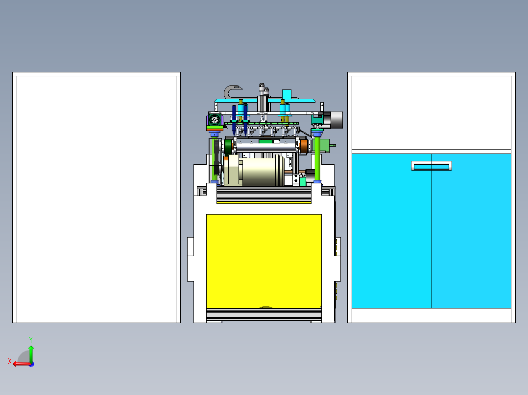 路由器驱动电路功能测试设备生产线sw17可编辑后视图