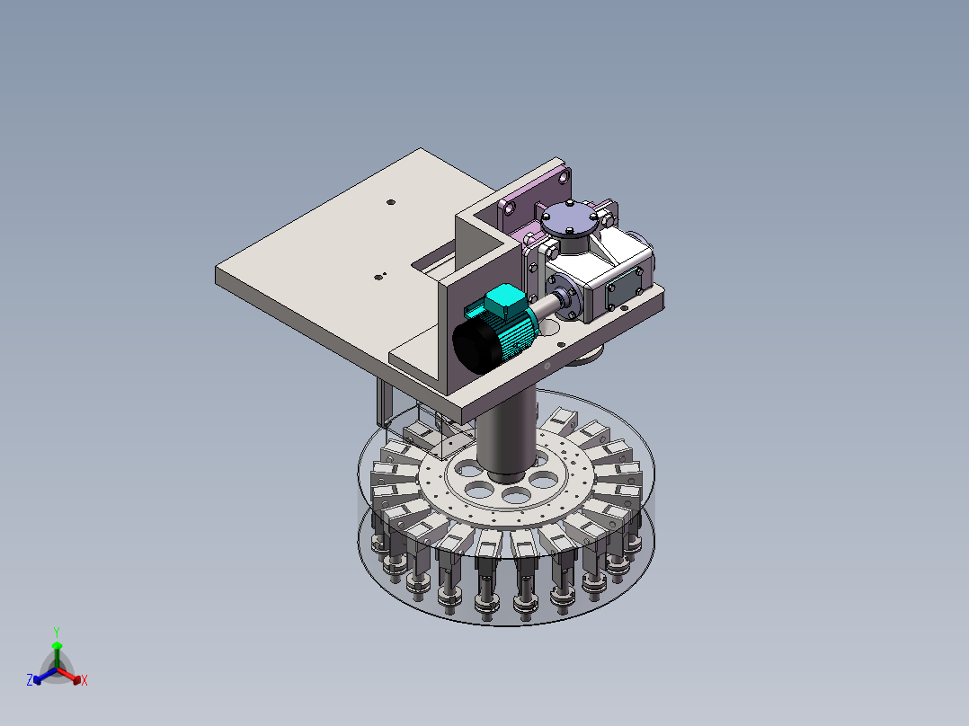 FZ15S五轴加工中心的自动换刀装置设计正等轴测图