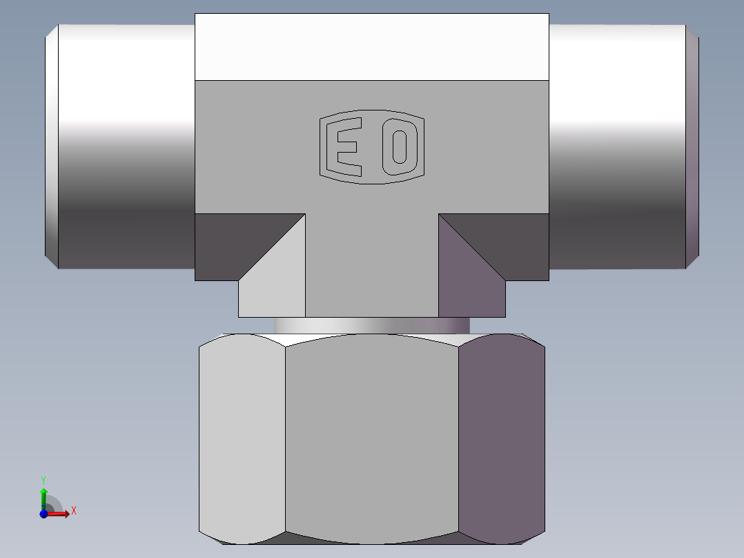 BC+BD 三通组合接头、BC-18前视图