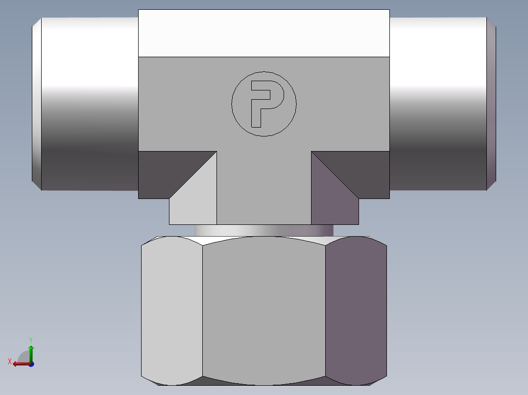 BC+BD 三通组合接头、BC-18后视图