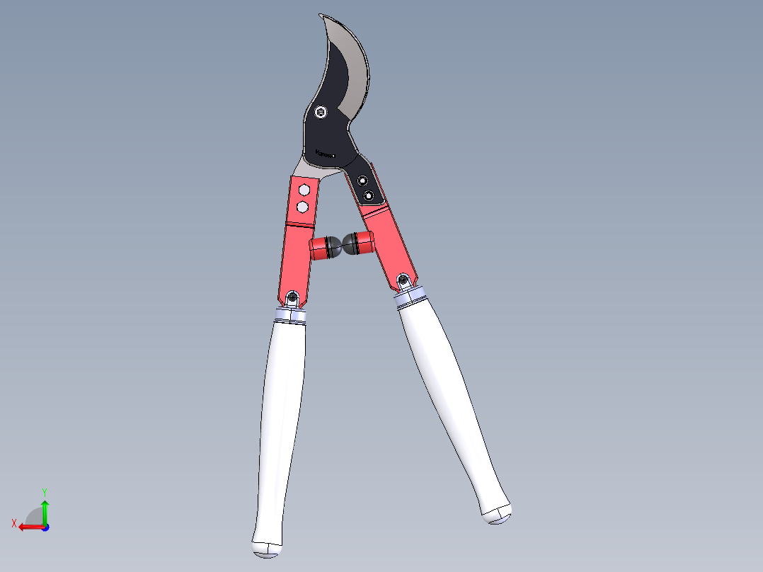 花园园艺剪刀后视图