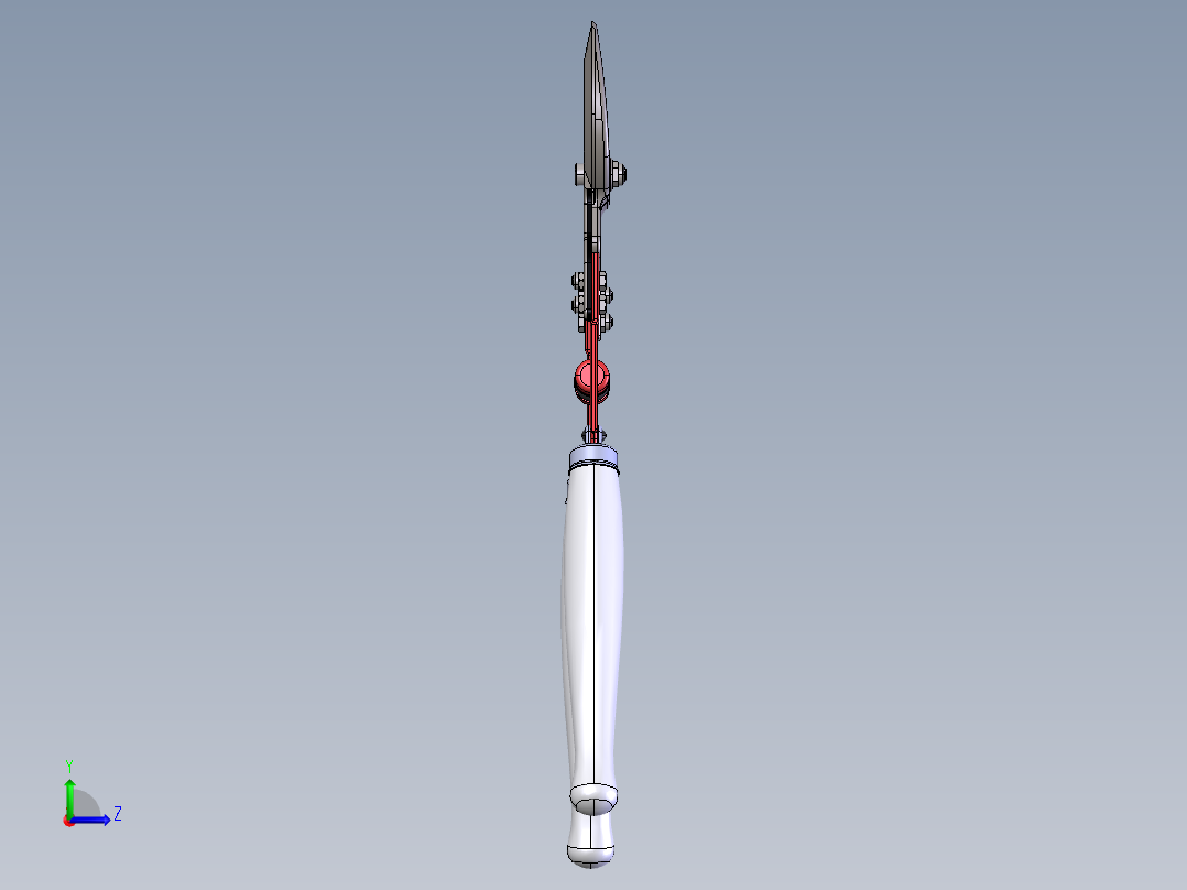 花园园艺剪刀左视图