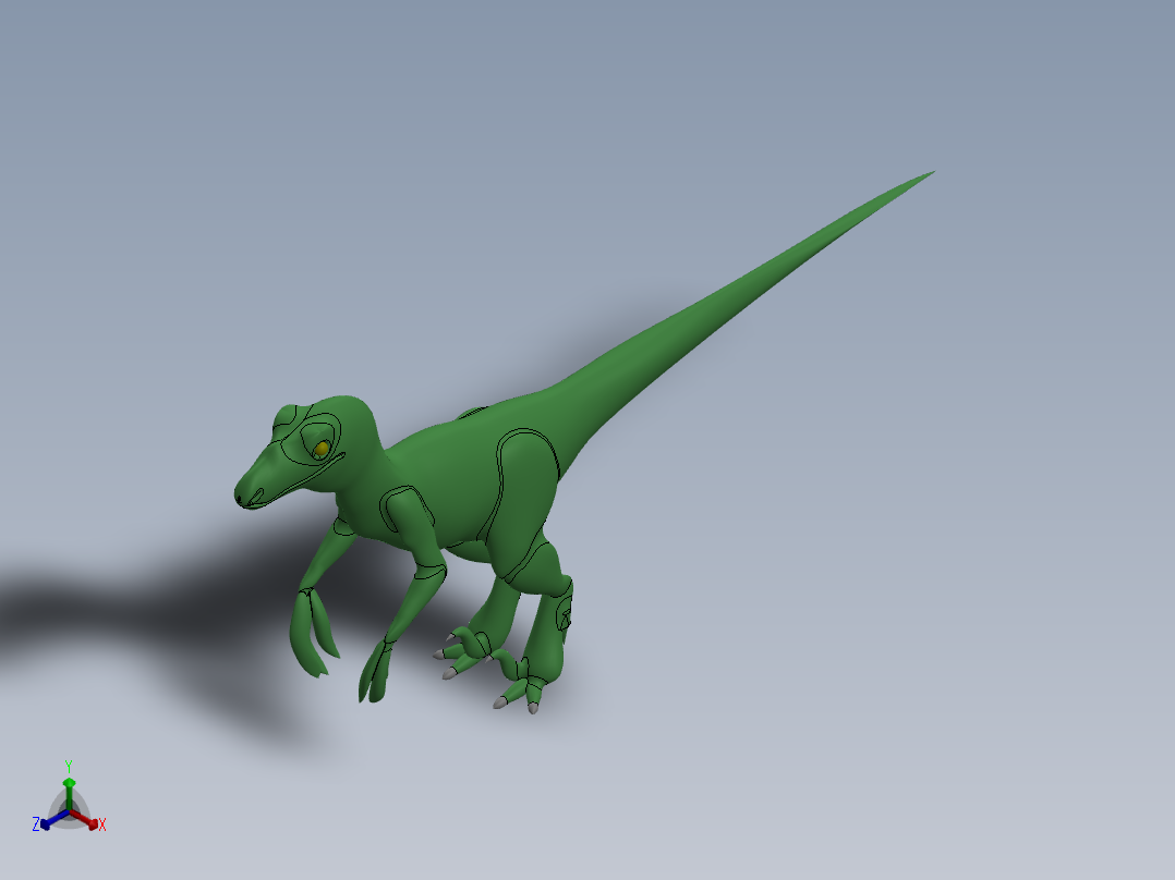 恐龙(15)正等轴测图