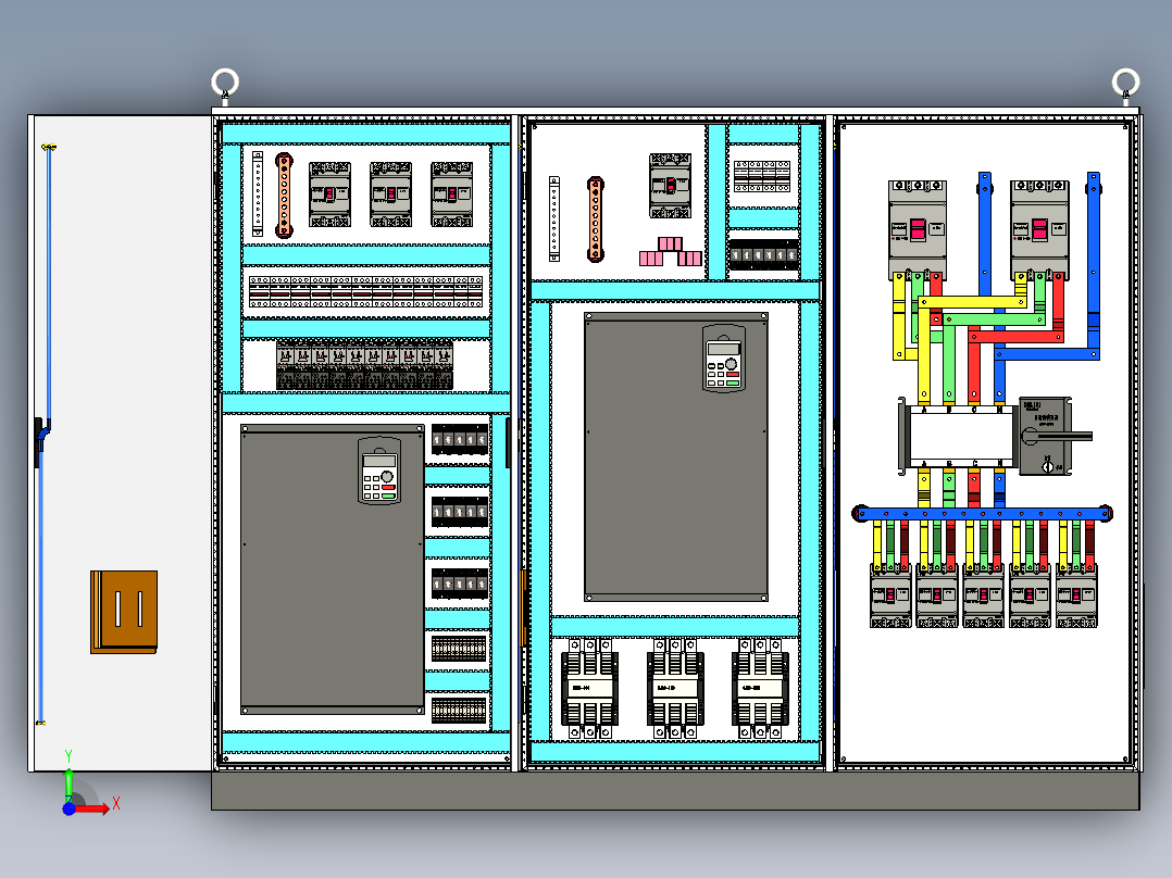双电源变频器控制柜 63675前视图