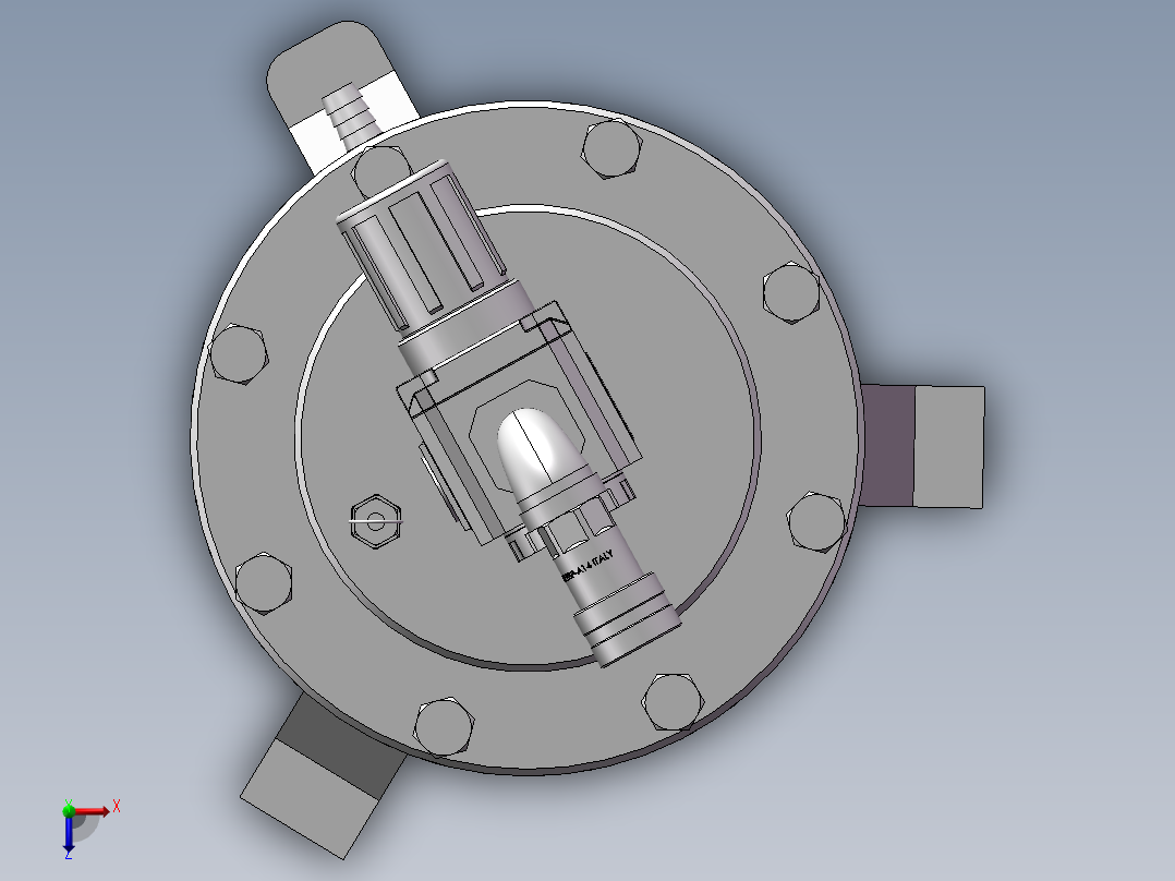 压力容积、吸气式槽罐俯视图