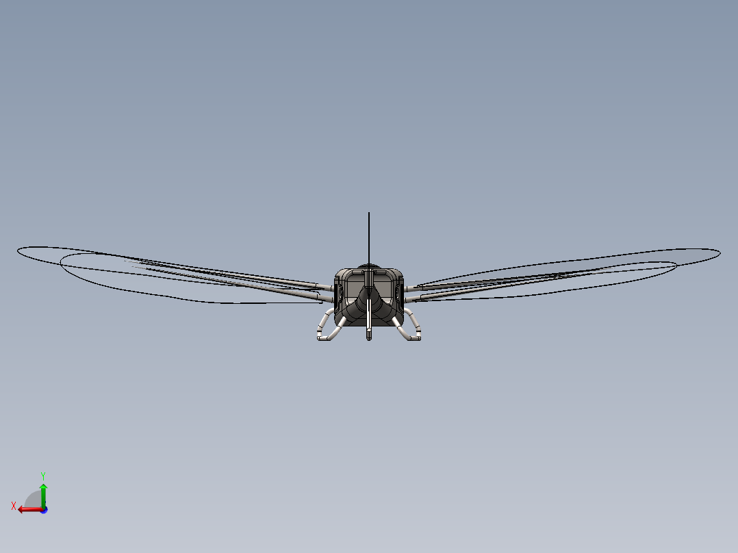 微型（蜻蜓）无人机  SW16后视图