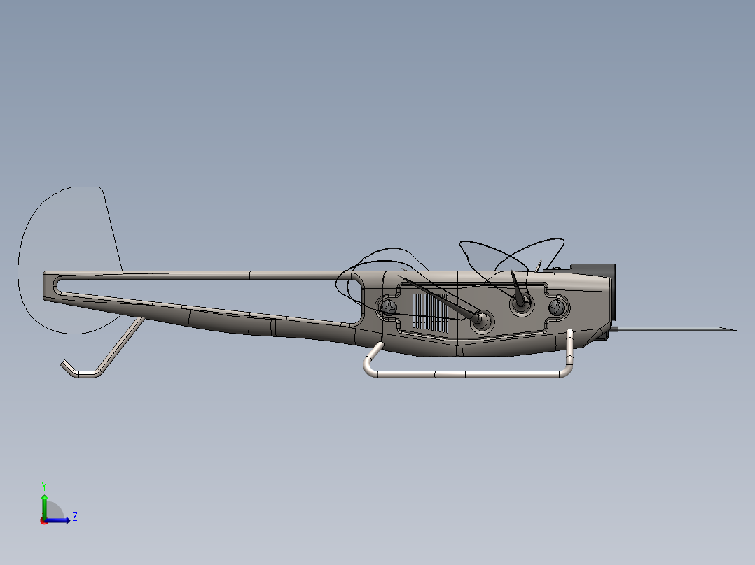 微型（蜻蜓）无人机  SW16左视图