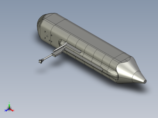 A0002756-波音XLUUV-回声航海者潜航器正等轴测缩略图