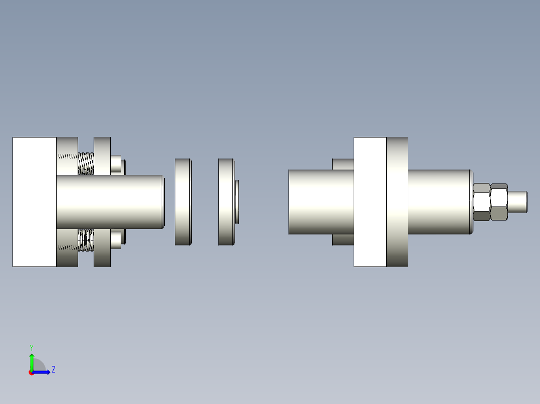 圆孔翻边模左视图