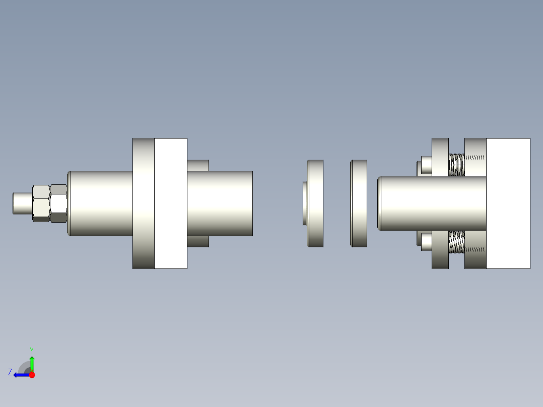 圆孔翻边模右视图