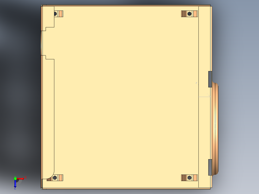 机箱电源12俯视图