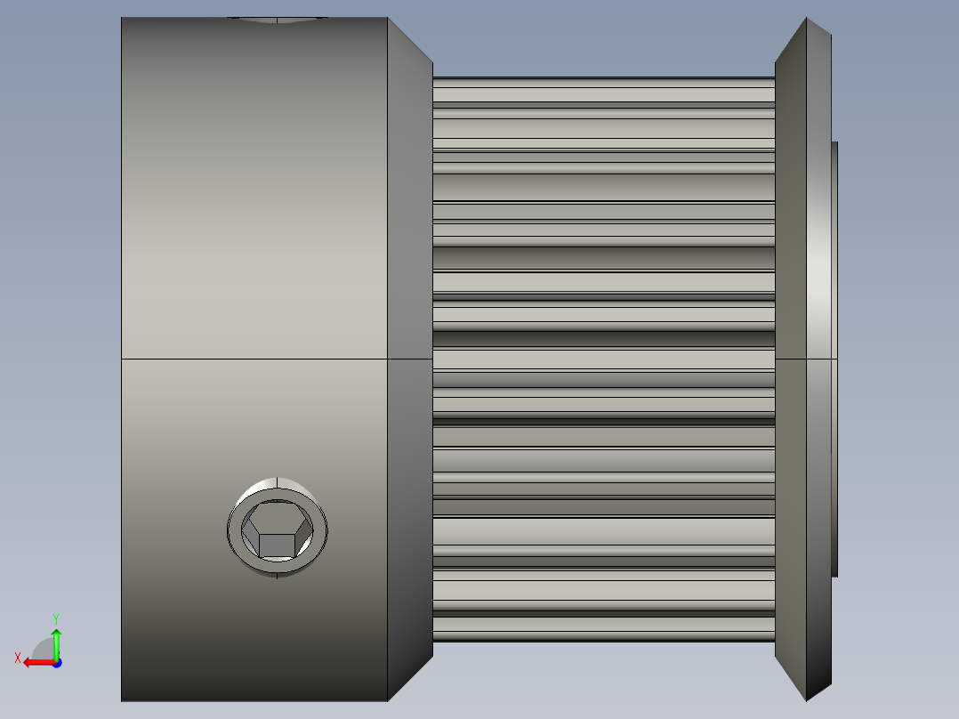 同步轮 HTPA20S3M100-K-P6后视图