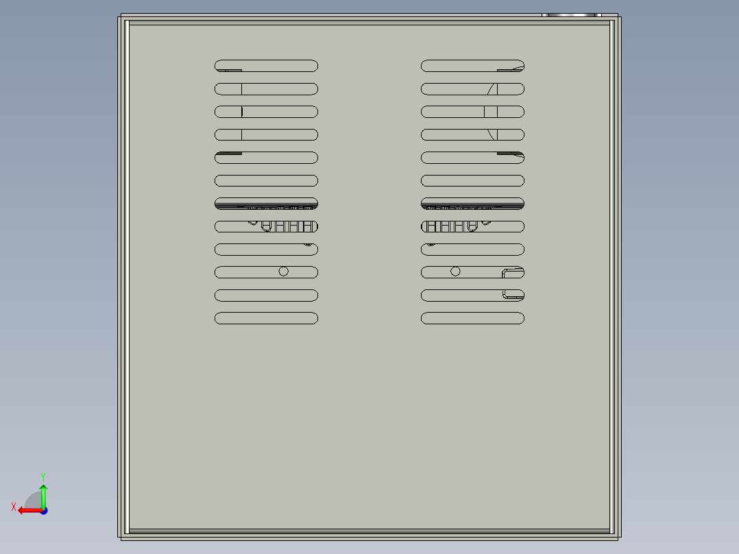 触摸屏装配体后视图