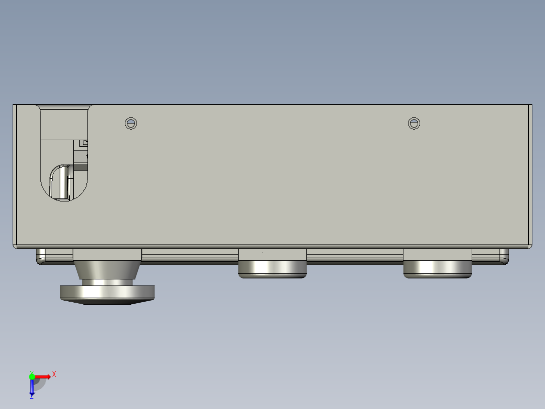 触摸屏装配体俯视图