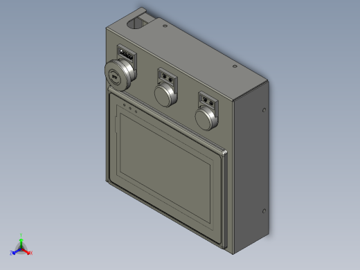 触摸屏装配体正等轴测缩略图