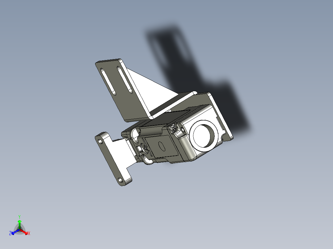 凹凸板-LH-OP10-护罩安全门锁组L-BF主视图