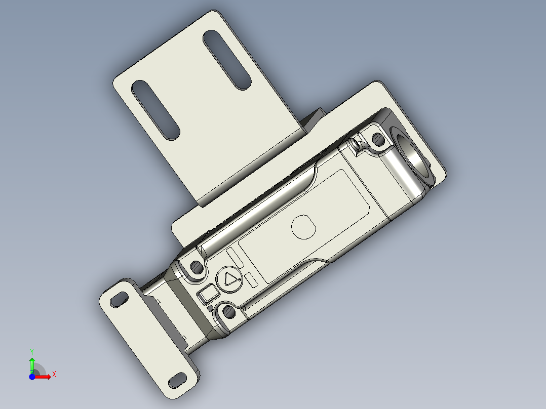 凹凸板-LH-OP10-护罩安全门锁组L-BF前视图