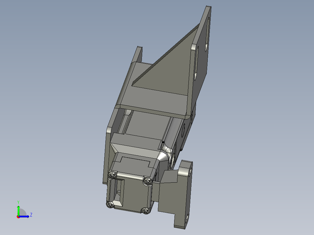 凹凸板-LH-OP10-护罩安全门锁组L-BF左视图